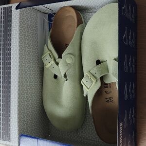 Birkenstock Boston Faded Lime